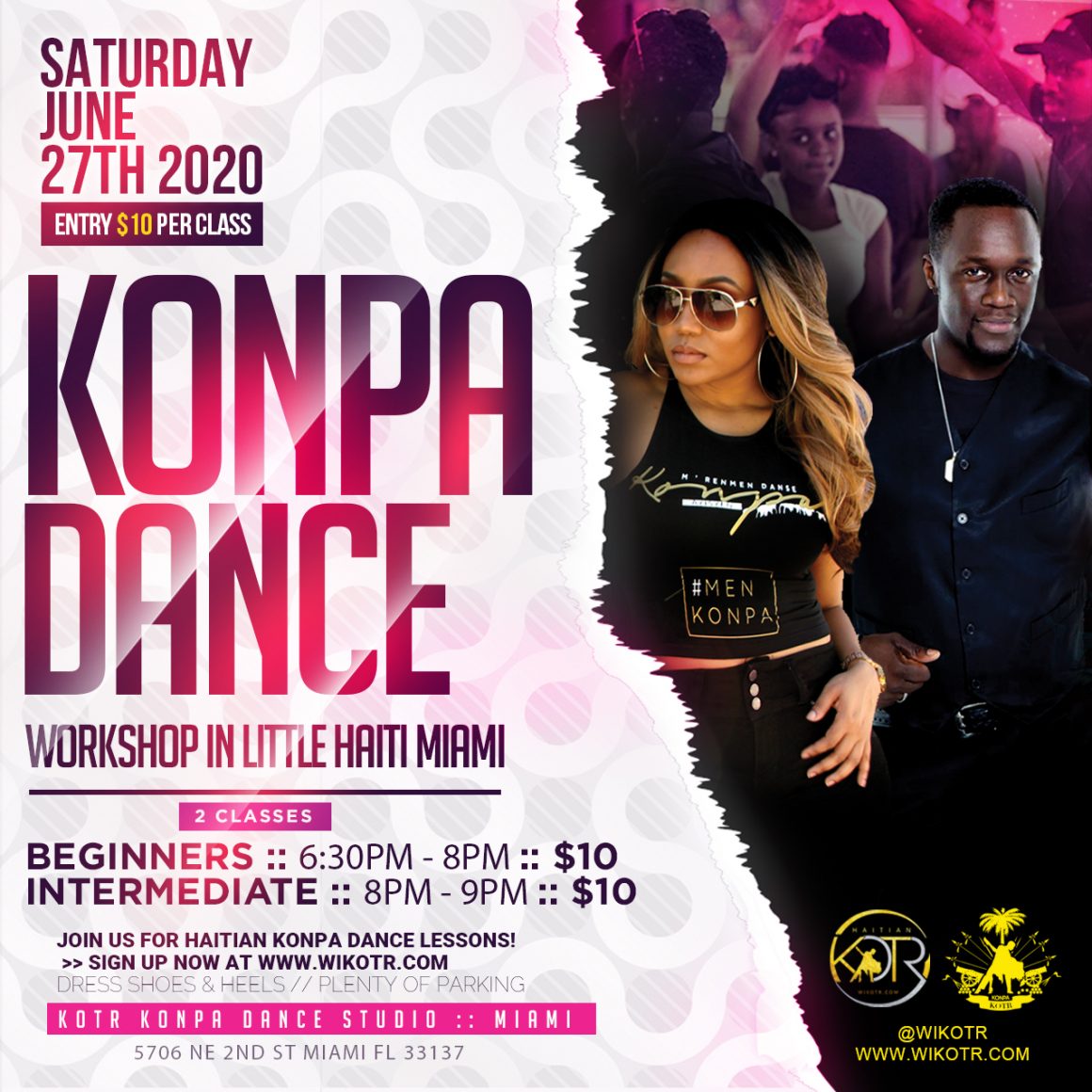 Konpa Dance Workshop – June 27th